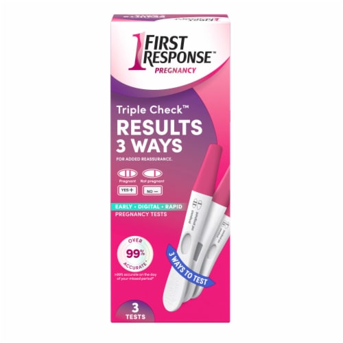 Clearblue Triple Assurance Pregnancy Test Kit, Home Pregnancy Tests, 3 Ways  to Test, 3 Ct