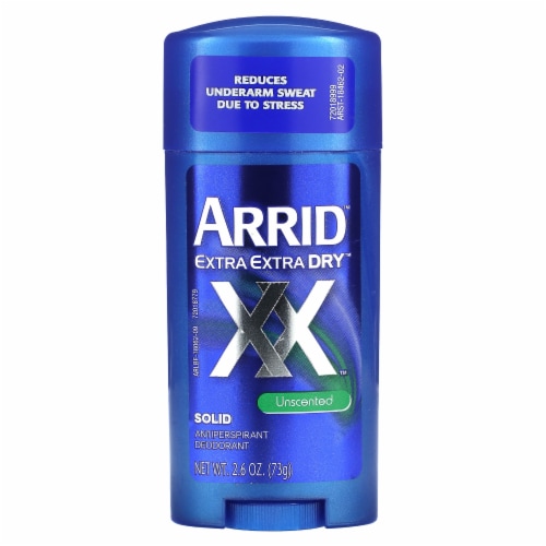 Arrid Extra Extra Dry Unscented Solid Antiperspirant Deodorant Perspective: front