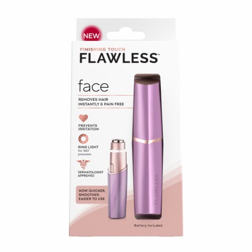 Finishing Touch Flawless Facial Hair Remover Electric Razor Perspective: front