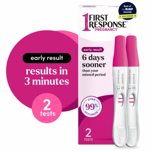 First Response™ Early Result Pregnancy Test Perspective: front