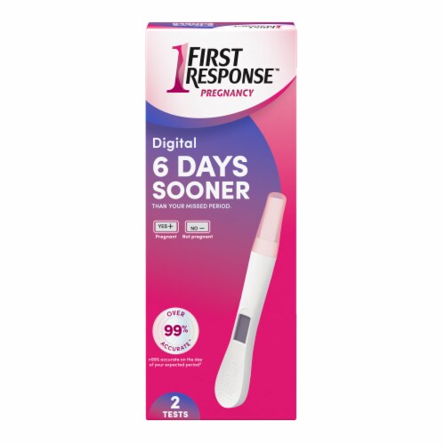 First Response™ Early Result Digital Pregnancy Test Perspective: front