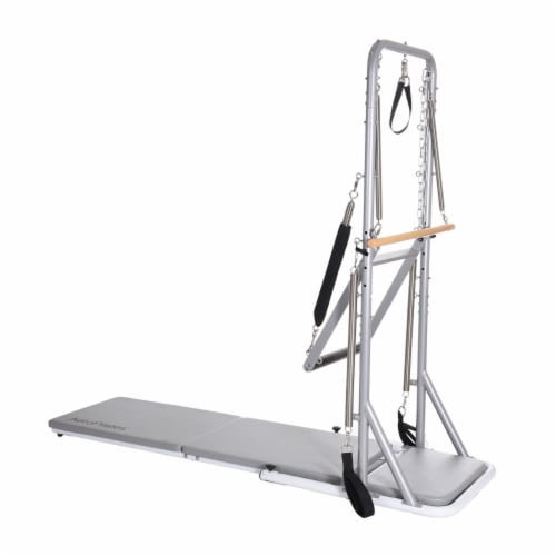 AeroPilates Precision Series Reformer Machine Home Exercise Workout, White  