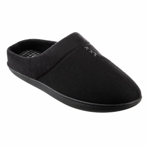 Isotoner­® Faux Woolen Larry Hoodback Women's Slippers - Black Perspective: front