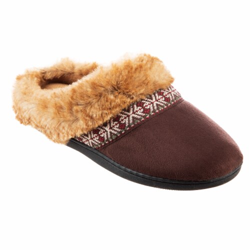 Isotoner­® Microsuede Micah Hoodback Women's Slippers Perspective: front