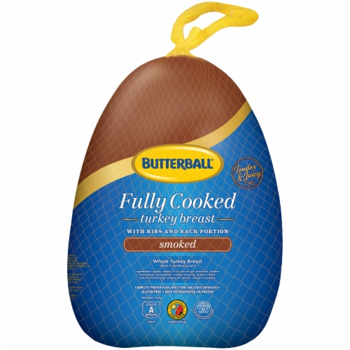 Butterball Frozen Fully Cooked Smoked BoneIn Turkey Breast, 39 lbs Smith’s Food and Drug