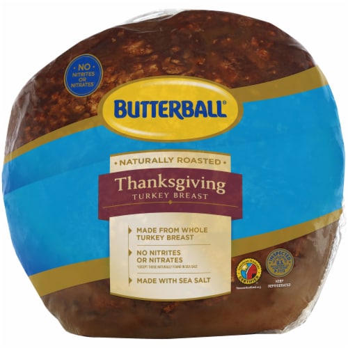 Butterball Thanksgiving Roasted Turkey Breast Fresh Sliced Deli Meat, 1