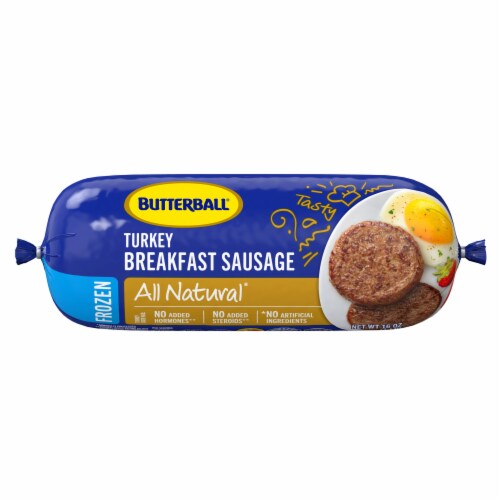 Butterball All Natural Frozen Turkey Breakfast Sausage 16 Oz Roll 1 Lb Kroger