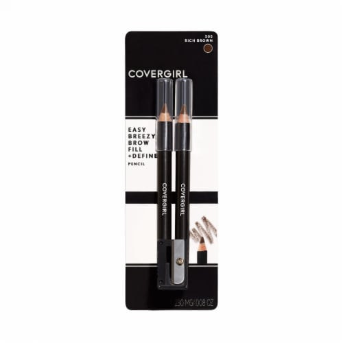 CoverGirl Fill + Define Easy Breezy Brow Pencil 505 Rich Brown Perspective: front