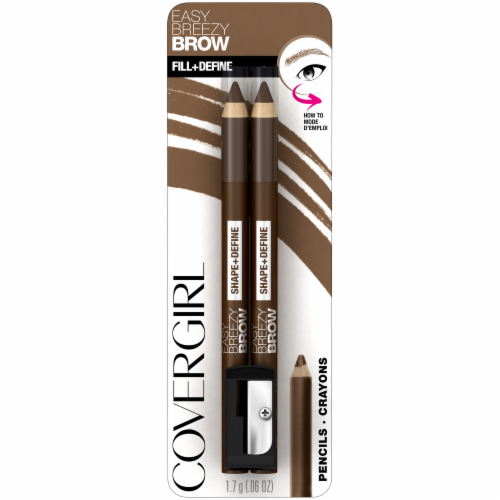 CoverGirl Easy Breezy Brow Fill + Define 515 Honey Brown Brow Pencils Perspective: front