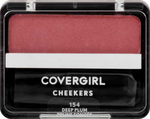 CoverGirl Cheekers Blush, Deep Plum 154, 0.12 oz Perspective: front