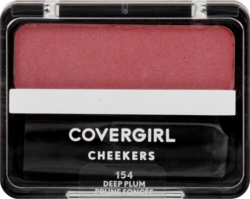 CoverGirl Cheekers Blush, Deep Plum 154, 0.12 oz Perspective: front