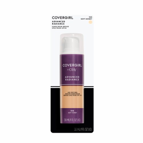 CoverGirl 155 Soft Honey Advanced Radiance Age-Defying Makeup Perspective: front