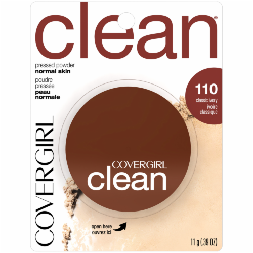 CoverGirl Clean 110 Classic Ivory Normal Skin Pressed Powder Perspective: front