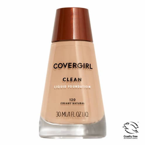 CoverGirl Clean Liquid Foundation - Creamy Natural 120 Perspective: front