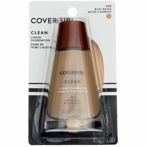 Covergirl Clean Liquid Foundation - # 125 Buff Beige 1 oz Perspective: front
