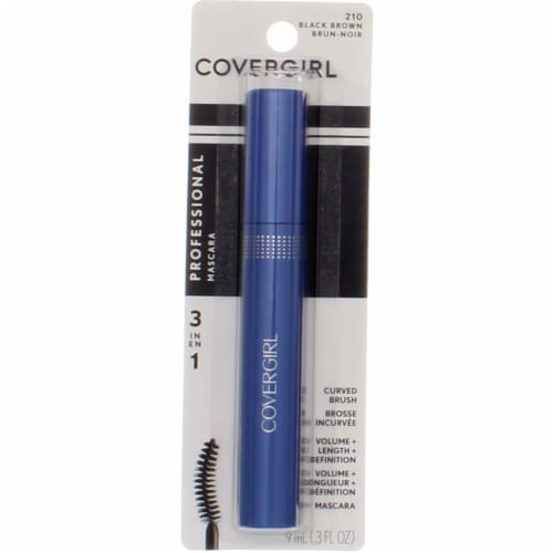 Covergirl Professional 3in1 Curved Brush Mascara  # 210 Black Brown 0.3 oz Perspective: front