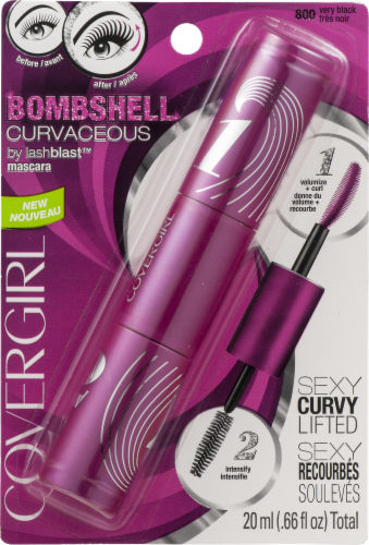 CoverGirl Bombshell Curvaceous Mascara Very Black Perspective: front