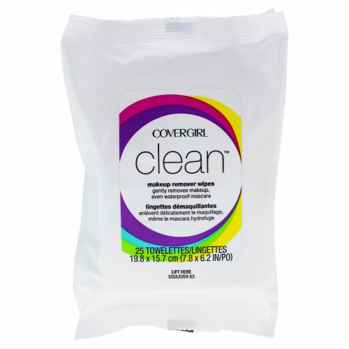 CoverGirl Clean Makeup Remover Wipes Perspective: front