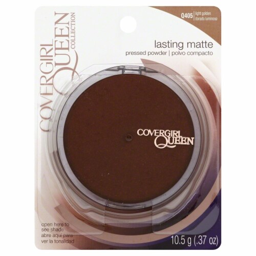 CoverGirl Queen Collection Lasting Light Golden Matte Pressed Powder Perspective: front