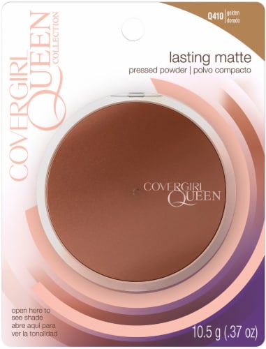 CoverGirl Queen Collection Lasting Matte Pressed Powder Golden Perspective: front