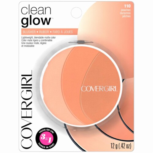 Covergirl Clean Glow Peaches Blush Perspective: front