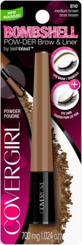 Cover Girl Bombshell Volume By Lash Blast Medium Brown 810 Mascara Perspective: front