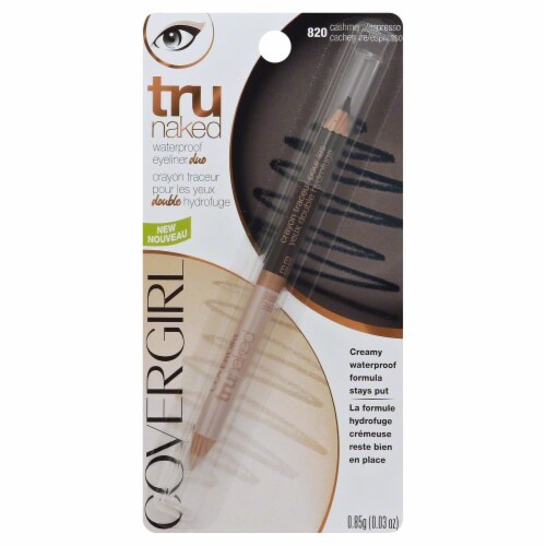 CoverGirl Tru naked Waterproof Eyeliner Duo Cashmere/Espresso Perspective: front
