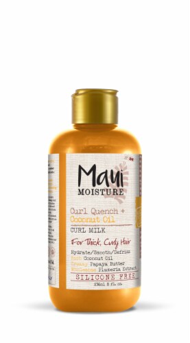 Maui Moisture Curl Quench + Coconut Oil Curl Milk Perspective: front