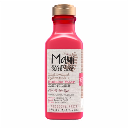 Maui Moisture Lightweight Hydration + Hibiscus Water Conditioner, Silicone Free Perspective: front