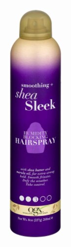 Ogx Humidity Blocking Smoothing Shea Sleek Hairspray Perspective: front