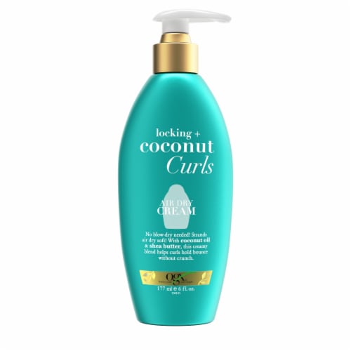 OGX Locking + Coconut Curls Air Dry Cream Perspective: front