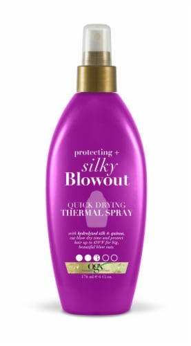 OGX Protecting + Silky Blowout Quick Drying Thermal Spray Perspective: front