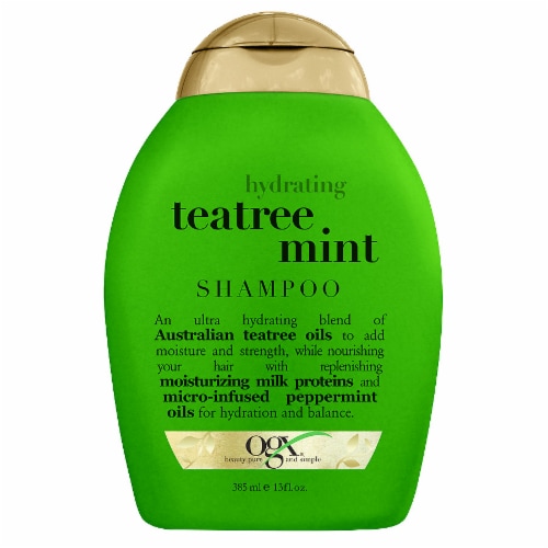 OGX Hydrating Teatree Mint Shampoo Perspective: front