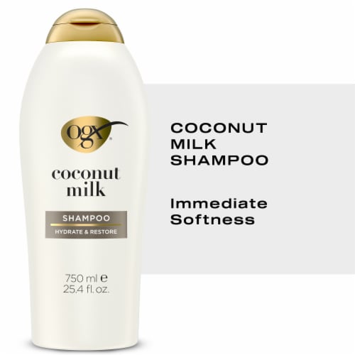 OGX Nourishing + Coconut Milk Shampoo Perspective: front