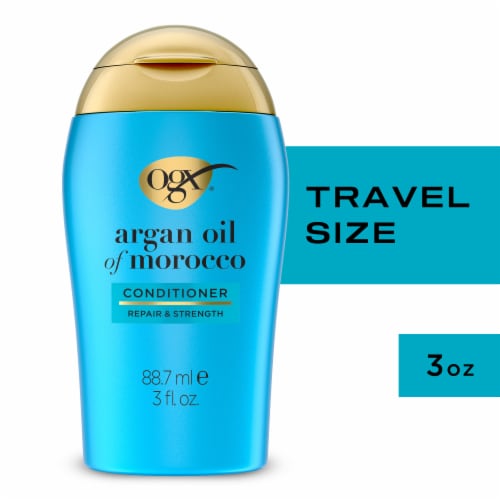OGX Renewing + Argan Oil of Morocco Repairing Conditioner TSA-Compliant Travel Size Perspective: front