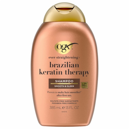 OGX® Ever Straight Brazilian Keratin Therapy Shampoo Perspective: front