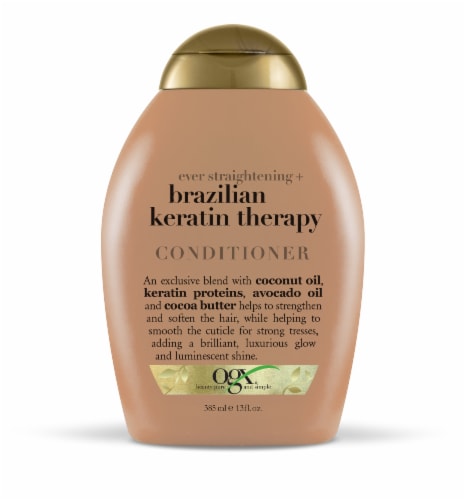 OGX Ever Straightening Brazilian Keratin Therapy Conditioner Perspective: front