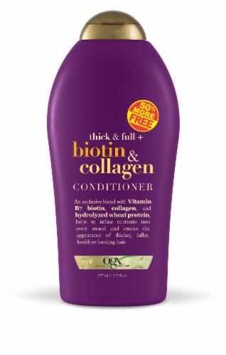 OGX® Thick & Full + Biotin & Collagen Conditioner Perspective: front