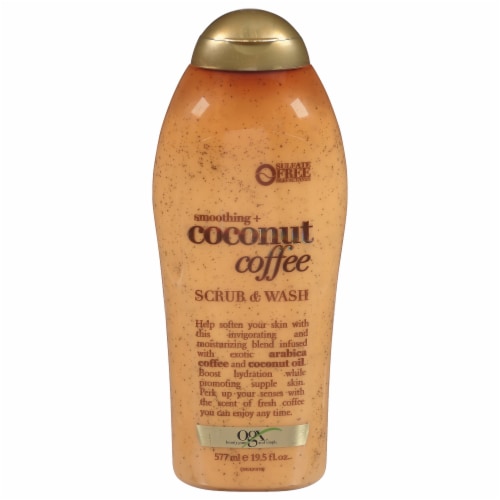 OGX Smoothing + Coconut Coffee Scrub & Wash Perspective: front