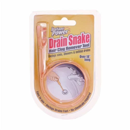 Simple Craft 5 Pack 20-inch Plumbing Snake Drain Clog Remover - Orange