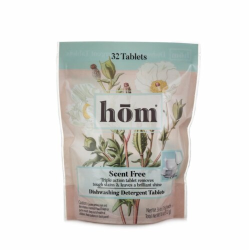 Hom 1004827 32 oz No Scent Tablet Dishwasher Detergent - Pack of 6 Perspective: front