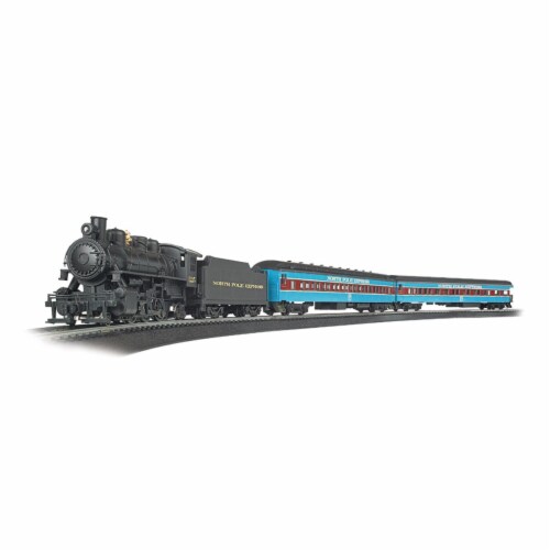 Bachmann BAC00751 HO Scale North Pole Express Train Set Perspective: front