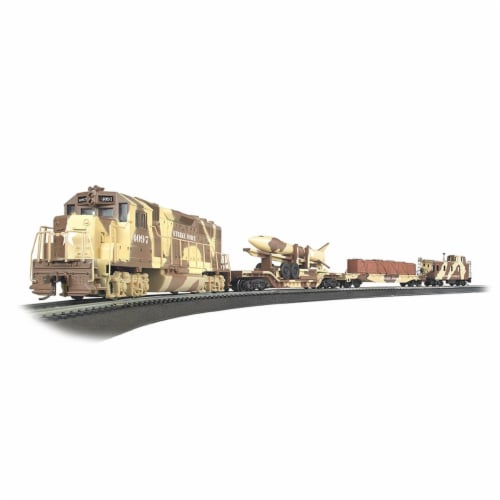 Bachmann BAC00752 HO Scale Strike Force Train Set Perspective: front