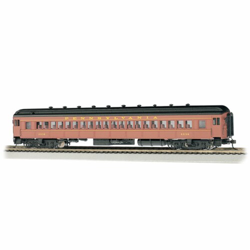 Bachmann Trains 13707 1:87 HO Scale 72 Foot PRR Postwar Tuscan Red Coach, 1  Piece - Kroger