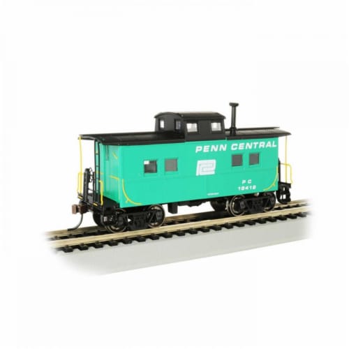 Bachmann BAC16821 HO NE Steel Caboose PC No.18419 Model Train, Jade Green Perspective: front