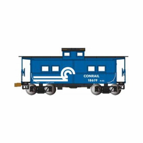 Bachmann BAC16822 HO NE Steel Caboose CR No.18619 Model Train, Blue Perspective: front