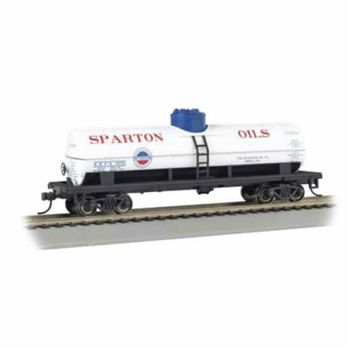 Bachmann BAC48103 O Williams 1-Dome Tank Car Sparton Oil Model Train Perspective: front