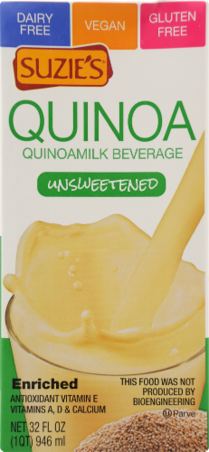 Suzie's Unsweetened Quinoamilk Beverage Perspective: front