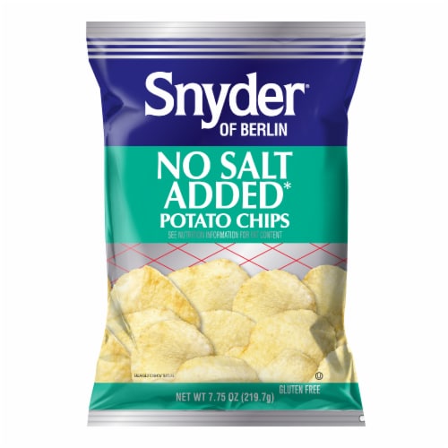 Snyder of Berlin® No Salt Added Gluten Free Potato Chips Perspective: front