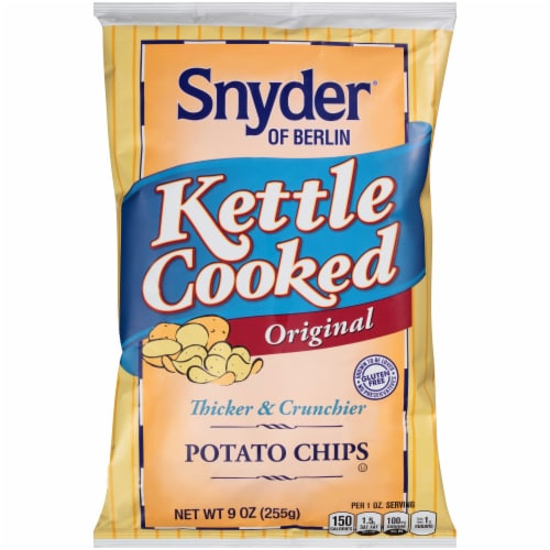 Snyder of Berlin Original Kettle Cooked Potato Chips Perspective: front